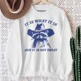 Raccoon Retro It Is What It Is And It Is Not Great Sweatshirt Gifts for Old Women