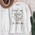 Handmade Knitting Crochet Komme Was Wolle Ich Schaf Das Sweatshirt Geschenke für alte Frauen