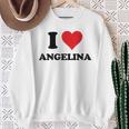I Heart Angelina First Name I Love Personalized Stuff Felpa Regalos para ancianas