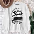 Houseboat Was Auch Immer Auf Dem Hausboat Was Auch Immer Gray S Sweatshirt Geschenke für alte Frauen