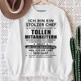 Ich Bin Ein Stolzer Chefonerdammt Tollen Mitarbeitern Gray Sweatshirt Geschenke für alte Frauen