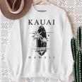 Kauai Hawaii Surfintage Surfer Gray Sweatshirt Geschenke für alte Frauen