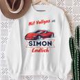 Kinder Endlich Schulkind Simon Personalised First Day Of School 2024 Sweatshirt Geschenke für alte Frauen