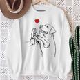 Labrador Retriever Love Golden Labbi Dogs Female Sweatshirt Geschenke für alte Frauen