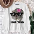 Lecker Kippchen X Sad Hamster Meme Kippe Zigarette Smoking Sweatshirt Geschenke für alte Frauen