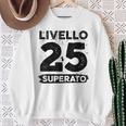 Livello 25 Superato Anni 25 Compleanni Felpa Regalos para ancianas