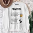 Mallorca 2024 Sauf Malle Ride Tasks Checklist Gray Sweatshirt Geschenke für alte Frauen