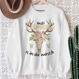 Mei Dirndl Is In Da Wäsch Oktoberfest Dirndl Costume Replacement Sweatshirt Geschenke für alte Frauen