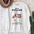 Mein Roller Ruft An Mofa Moped Retro Scooter Gray Sweatshirt Geschenke für alte Frauen