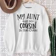 Meine Tante Hat Meinen Cousin Im Ofen Cousin Baby Sweatshirt Geschenke für alte Frauen