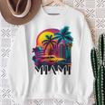 Miami Floridaibrant Colorful Miami Souvenir Sweatshirt Geschenke für alte Frauen