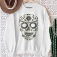 Military Camouflage Camo Dia De Los Muertos Sugar Skull Sweatshirt Geschenke für alte Frauen