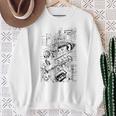 Moteur De Dessin Ingénieur Travaille Blocs Et Moteur Deoiture Mécanique Sweater e Cadeaux pour les femmes âgées