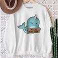 Narvalo Non Un Unicorno Narwhal Divertente Felpa Regalos para ancianas