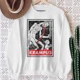 Natale Krampus Occulto Germanico Demone Horrorintage Felpa Regalos para ancianas