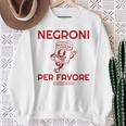 Ni Per Favore Cocktail Back Print Italiano Original Sweatshirt Geschenke für alte Frauen