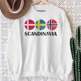 Norway Sweden Denmark Flags Scandinavian Flags Scandinavia Sweatshirt Geschenke für alte Frauen