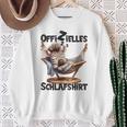 Offizielles Schlaf Zebra Mit Tier Lustig Tiermotiv Sweatshirt Geschenke für alte Frauen