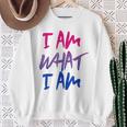 I Am What I Am Camicia Bandiera Per Bisessuale Felpa Regalos para ancianas