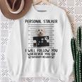 Personale Stalker Ti Seguirò Cane Maltese Malta Divertente Felpa Regalos para ancianas