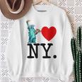 I Really Heart Love New York Ny Pizza Love Ny New York Pizza Sweatshirt Gifts for Old Women