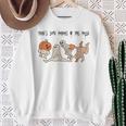 There's Some Horrors In This House Ghost Halloween Sweatshirt Gifts for Old Women