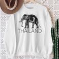 Simbolo Dell'elefante Della Thailandia Simbolo Bandiera Siam Emblema Thailandese Felpa Regalos para ancianas