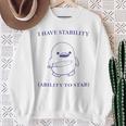 I Have Stability Ability To Stab Meme Felpa Regalos para ancianas