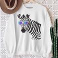 Sunglasses Zebra Hipster Zebra Sweatshirt Geschenke für alte Frauen