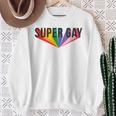 Super Gay Hero Lgbtq Bandiera Arcobaleno Felpa Regalos para ancianas