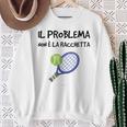 T Uomo Sport Problema Non Racchetta Scritte Simpatiche Felpa Regalos para ancianas