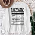 Turkey Gravy Ingredient Food List Thanksgiving Christmas Sweatshirt Gifts for Old Women