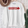 Vancouver Bc Canada Maple Leaf Canadian Flag Pride Sweatshirt Geschenke für alte Frauen