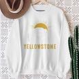 Yellowstone National Park Vintage Wild Bear Sunset Sweatshirt Gifts for Old Women