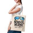 School Nurse Off Duty Sunglasses Beach Summer Tote Bag