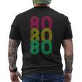 1980Intage Festa A Tema Costume Anni '80 T-shirt da uomo con stampa posteriore