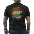 60Th Buon Compleannointage Fatto In 60 Anni Musicassetta T-shirt da uomo con stampa posteriore
