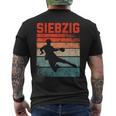 70 Geburtstag Retro Handball Fan Spieler 70 Jahre Mann T-Shirt mit Rückendruck