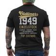 73 Jahre Oldtimer 1949Intage 73Rd Birthday T-Shirt mit Rückendruck