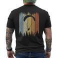 80S Retro Paragliding Silhouette Skydiving Paragliding T-Shirt mit Rückendruck