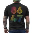 86 47 Anti Trump 8647 Impeach 47 Anti-Trump President Retro Men's T-shirt Back Print
