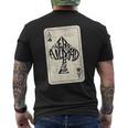 Ace Of Spades We're All Mad Here Alice In Wonderland T-Shirt mit Rückendruck