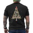 Akita Albero Di Natale X-Mas T-shirt da uomo con stampa posteriore