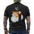 Akita Sushi Dog Lover Men's Back Print T-Shirt