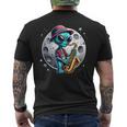 Alien Suonare Sassofono Divertente Jazz Musica Sax Amante T-shirt da uomo con stampa posteriore