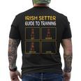 Allenamento Cani Divertente Setter Irlandese T-shirt da uomo con stampa posteriore