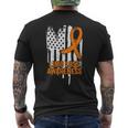 American Flag Limb Loss Awareness Hand Leg Ampu Awareness Men's T-shirt Back Print