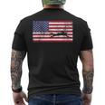 American Flag Swim Swimmer Swimming 4Th Of July Men's T-shirt Back Print