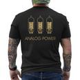 Analog Power Amp Tubes Hi-Fiintage Stereo Retro T-Shirt mit Rückendruck