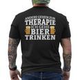 Andere Gehen Zur Therapie Ich Gehe Bier Trinken T-Shirt mit Rückendruck